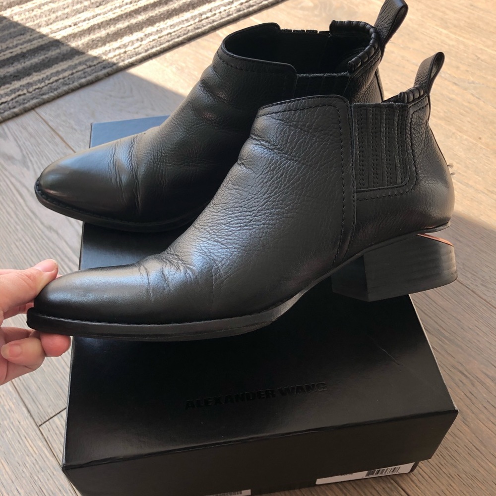 Alexander wang booties kori leather
